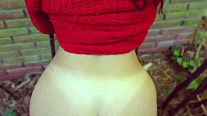 i sneak up on my stepsis in the garden and fuck her doggystyle uncensored