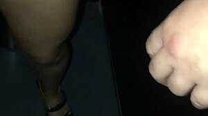 Told hubby overtime but slutty wife swings distributing pussy at swing house party