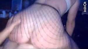 Blonde Amateur's Rough Fishnets Fuck Ends in Massive Facial Cumshot