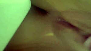 latina teases her tasty panties before solo dildo toy play