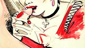 Vintage erotic art captures timeless sensual beauty