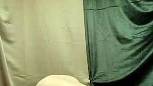 Housewife Slave Cuffs Herself for Outdoor Dildo Play