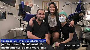 what happens when channy crossfire spreads for latex glove humiliation?