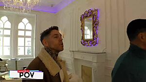 stepsiblings matt star in big tits mmf with monster cock riding cowgirl