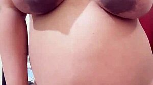 pregnant arab stepmom strips hairy pussy on cam begging for cock