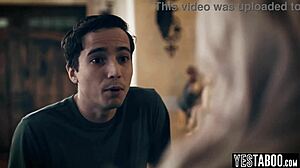 Horny Young 18+ Stepson and Mature Stepdad Pound Big Tits MILF Stepmom in Wild 3some Anal Action