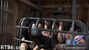 Bound Slut Whipped Hard Before Rough Pussy Pounding In Femdom Dungeon