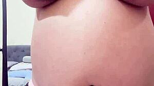 pregnant arab stepmom strips hairy pussy on cam begging for cock