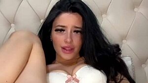horny american college coed student masturbates squirts solo on webcam pov