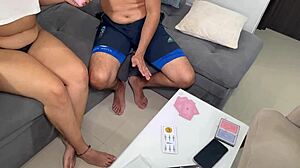 my boyfriend leaves and i ride my roommate's big cock hard mia montielth