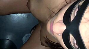 Told hubby overtime but slutty wife swings distributing pussy at swing house party