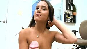 Innocent Amateur Teen Kim Capri Takes Massive Facial Cumshot Cum on Face