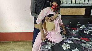 stepsister's young ass takes dp anal creampie with hindi moans