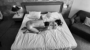 turns out my brunette wife rides her boss cowgirl in our bed while moaning loud