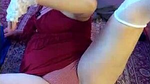 Steffi June Hotwife Dances in Lingerie Teasing Big Pussy Lips