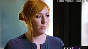 whoa, redhead milf lauren phillips massages client then delivers extra titty fuck surprise