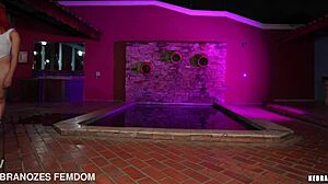 brazilian slave punished with boot ball kicking cfnm domination big ass humiliation