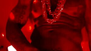 hallelujah johnson worships massive black hairy monster cock in solo masturbation frenzy