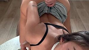ruthlee rides her stepbro's huge cock till she squirts everywhere