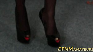 Kinky Nurse in Uniform Delivers Intense CFNM Tugging to Patient