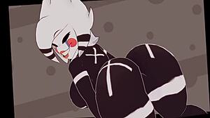 FNAF Puppet Fucked by Big Black Cocks Creampie
