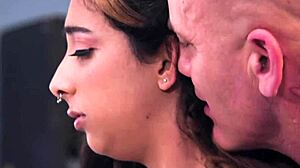 on darkesttaboo com nipple pierced babe kiarra kai gets her pussy licked then hard fucked doggystyle