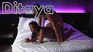 Kinky cfnm mommy roleplays with monster cock cum on ass