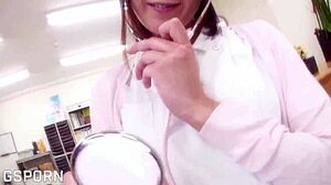 Sexy Japanese Nurse Delivers Blowjob and Intense Hospital Fucks