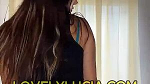whoa this latina strips slow teasing her small perky tits