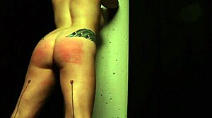 hey redhead tattooed femdom, why mistreat your bound lesbian sub like that?