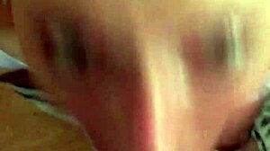 Staring contest while slut deepthroats cock sloppy in pov challenge