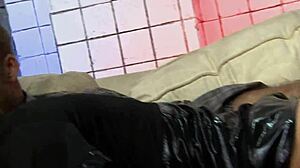 omg 😍 costumed bimbos black angelica & cindy behr share huge cock in wild ffm threesome! 👯‍♀️💦