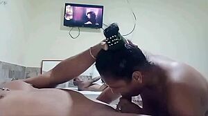 Cheating housewife sucks bareback creampie leaked homemade fuck!