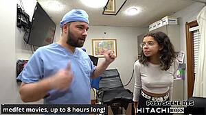 Doctor forces hitachi vibrator orgasms on screaming lesbian nurse patient in hospital bdsm!