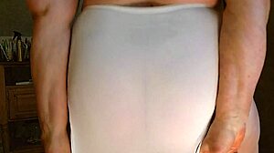 dawnskye1962 watches her fat ass in sheer white panties up close