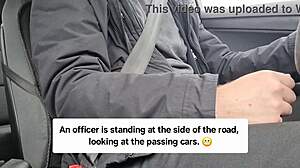 driving my car, stroking hard cock outdoors in public flashing everyone