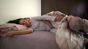 we snuggle in bed groping each other's asses intimately