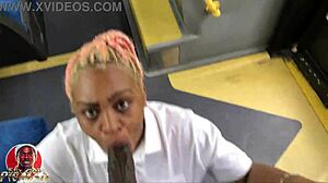 Public Bus Sucker Honey Rose Swallows Huge Black Cock Deep? 