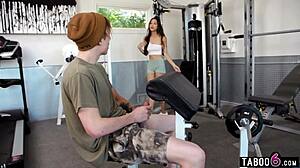 Alexia anders fucks while milf london rose voyeurs in gym taboo