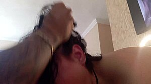 finally, this 21-year-old tinder girl's wet blowjob ends with a mouthful of cum