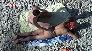 oh man beach voyeur catches busty cougar milf riding young guys cock doggystyle outdoors