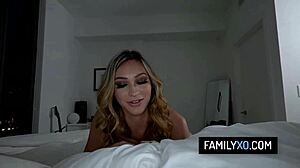 Perv Stepdad Shares Bed with Stepdaughter Ana Rose for Hardcore Ride