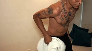 Big-Titted Blonde Stepmom Shivers Post-Bathroom Prank by Horny Step-Son