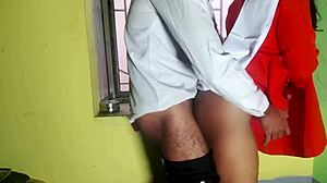 Desi Schoolgirl's Tight Pussy Quickie With Classmate In Classroom