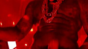 hallelujah johnson worships massive black hairy monster cock in solo masturbation frenzy