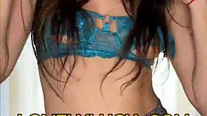 whoa this latina strips slow teasing her small perky tits