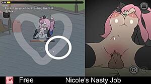 nicole's clean job hides her nasty erotic interactive game secrets