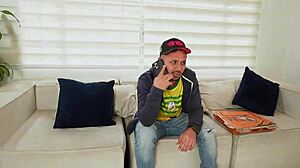 Delivery man pounds two hot whores Tommy Miller