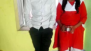 Desi Schoolgirl's Tight Pussy Quickie With Classmate In Classroom