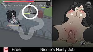 nicole's clean job hides her nasty erotic interactive game secrets